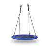 Relaxdays Balançoire Nid D'oiseau Rond Pour Le Jardin Avec Assise Charge Max. 100 Kg Extérieur HxlxP: 145 X 100 X 100 Cm, Bleu Foncé