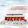 LEZI 2400pcs Mini Blocks Chinese Architecture Snow The Hall of Supreme Harmony Castle Building Bricks Kids Toy for Children 8050