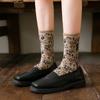 Winter Warm Flower Vintage Socks Women Korean Ins Fashion Kawaii Harajuku Mori Girl Socks Skarpetki Kobieta Femme Chaussettes