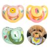 3Pcs Pet Dog Silicone Pacifier Rotatable Detachable Portable Pet Calming Chew Toy Small Soft Dog Cat Teething Toy Animal Accessories