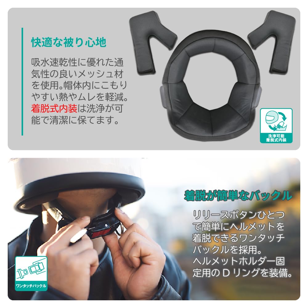 LEAD Motorcycle Helmet Full Face Matte Metallic Black Free Size Than Removable Mesh Interior Buckle Compatible with All Displacements RX-100R (Less