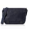 Genuine Leather Shoulder Bag Small A5 [Doubles] Men's VWE-1919 (Navy)