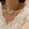 High-End Star Double-Layer Necklace Female Cold Wind Hip-Hop Short Collarbone Chain Trendy Temperament Chain Neck Chain