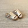 Retro Soft Bottom Outer Wear Casual Cool Slippers Women's Summer New Open-toe Buckle Thick Bottom Heightening Slippers Flat Bottom Comfortable