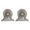 2pcs 2 V Type Wheel Track Rail W Bracket Sliding Gate Roller Steel