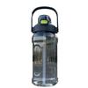 2000ml Water Bottle PC Plastic Leakproof High Capacity Sport Drinking Bottle with Straw for Gym