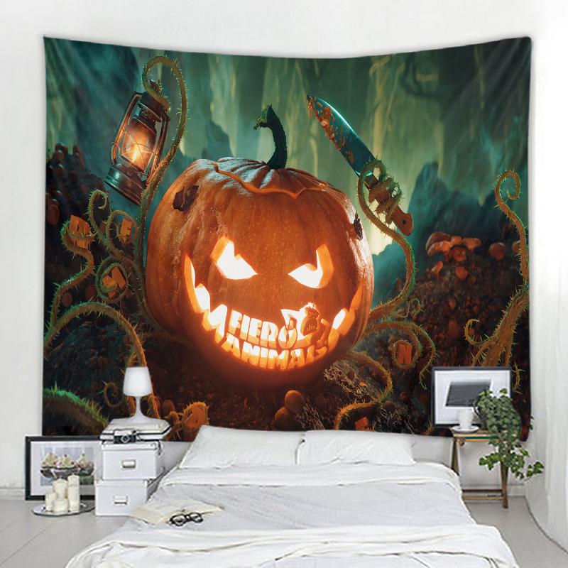 Halloween Home Decor Tapestry Mandala Boho Hippie Wall Decor Tapestry Halloween Party Backdrop Decoration Tapestry