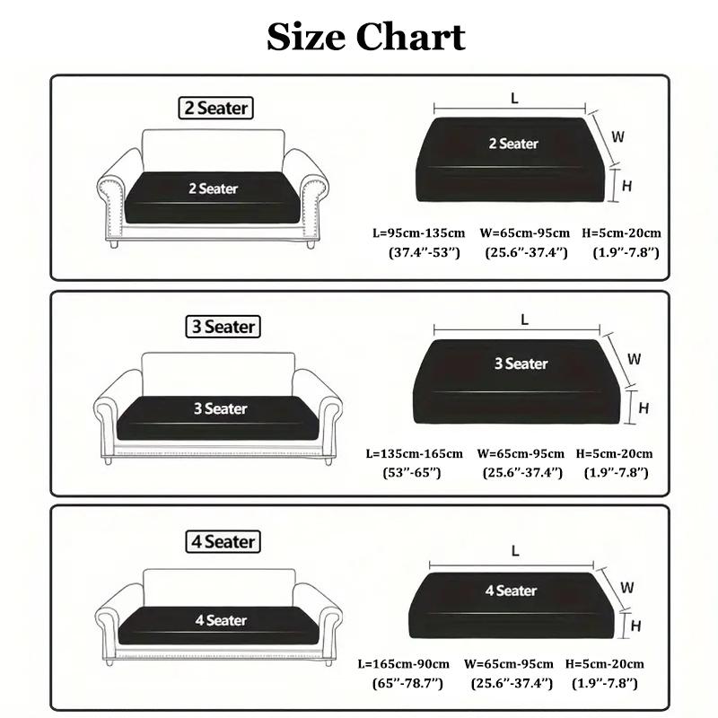 Elastic Sofa Seat Cover For Living Room Soft Couch Cover Full Wrap Backrest Cover Cushion Cover