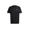 Cartoon Skateboarding Boy Logo Print Crew Neck Short Sleeve T-Shirt Men Tops Black GS6221