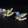 New Fashion Bird Rhinestone Alloy Women's Brooch Pin Dress Sweater Clothes Ornament Good Sales Store