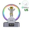 Multifunctional Wireless Charger Stand Alarm Clock Speaker RGB Light TF Fast Charging Station for iPhone X 11 12 13 14