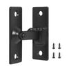Door Hasp Latch Rustproof Corrosion Resistant Easy Assembly Mini Size 90-Degree Door