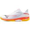 Wave Exceed Court Fashion Shock Absorbing Durable Non-Slip Low-Top Tennis Shoes Unisex Sneaker White Orange 61GA251860