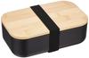Pearl Metal Bento Box Lunch Box 1000ml Bamboo Lid Black Home Label D-460