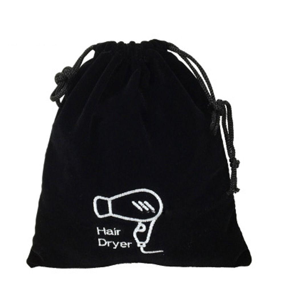 Velvet Bag for Jewellery Travel Toiletry Carry Pouch Hair Dryer Pouch Hair Dryer Drawstring Bag