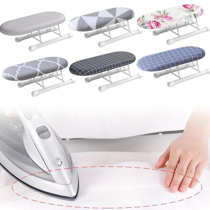 1Pcs Folding Mini Ironing Board With Folding Legs Portable Household Clothes Ironing Rack Home Supplies Heat Resistant Ironing Cover