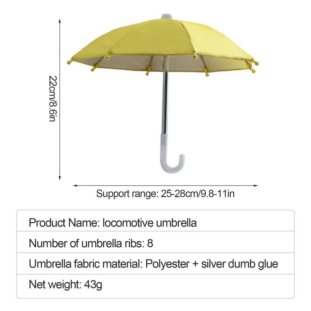 11 Color New Car Mobile Phone Holder Motorcycle Bicycle Umbrella Portable Waterproof Mini Parasol Waterproof Toy Umbrella
