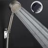 Supercharged Shower Head 304 Stainless Steel Small Waist Outlet Water Handheld Shower Large Water Round Home Bathroom Accessorie