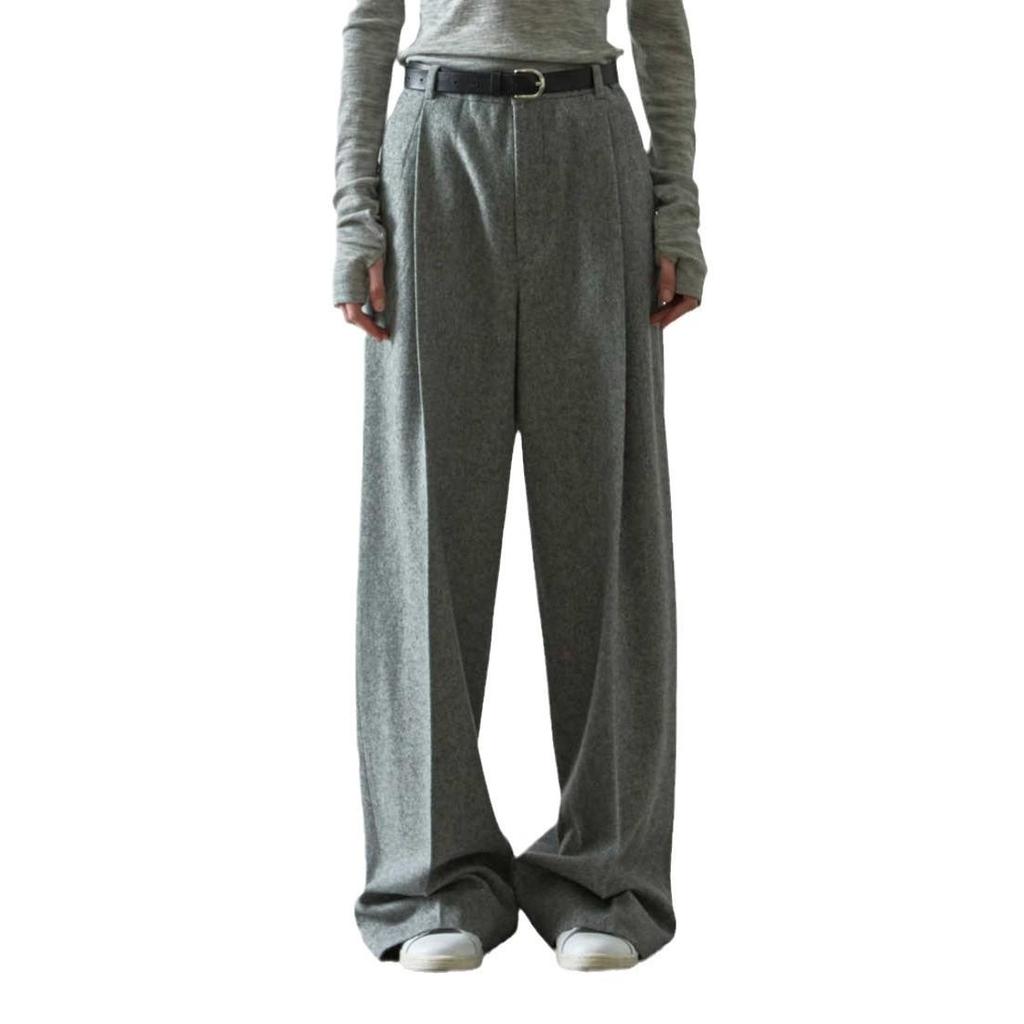 Now FACA*E PATTE*N Women’s High-Waisted Casual Wide-Leg Trousers - Autumn/Winter Collection