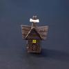 Coffin House Chair Halloween Miniature Figurine Bone Skull Desktop Knick-knack  Festival Supplies
