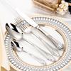1Pcs Cutlery Set Mirror Stainless Steel Tableware Sliver Dinnerware Luxurious Knife Spoon Fork Kit Home Kitchen Wedding Flatware