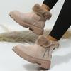Women's Plus Size Velvet Snow Boots - 2023 Winter Warm Cotton Shoes