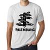 Men’s Vintage Tee Shirt Graphic T Shirt Time for New Advantures Palembang Vintage White