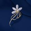 High-End Flower Brooch Women'S Fashion Atmosphere Brooch Light Luxury Niche High-End Design Pin Suit Accessories