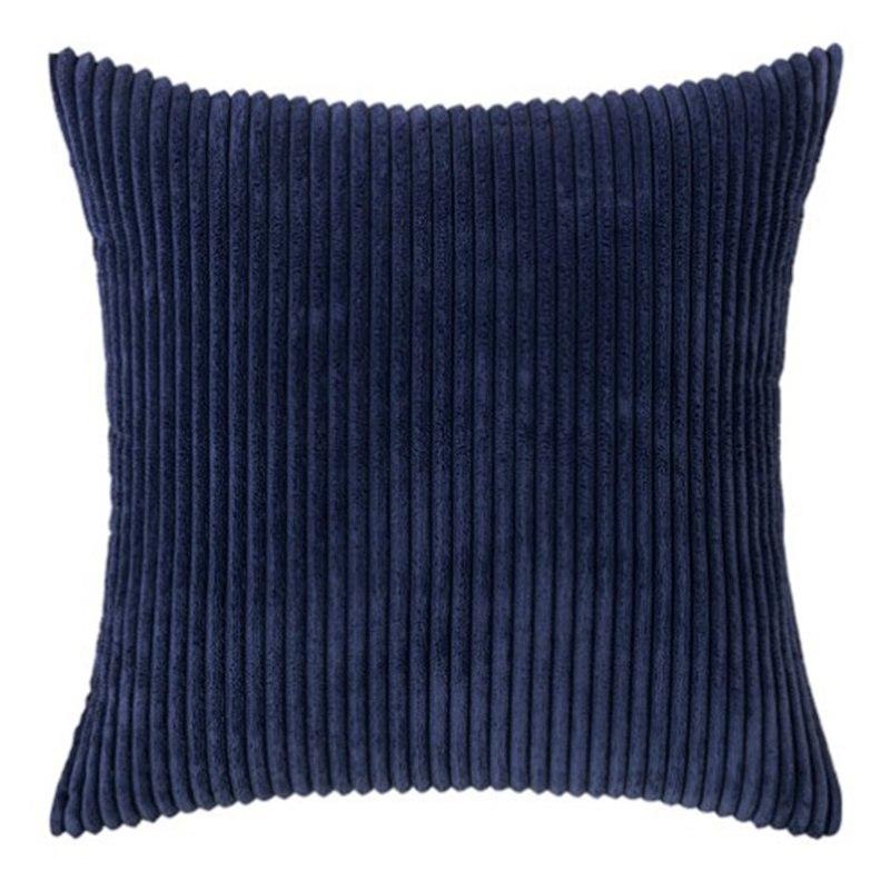 Square Cushion Case Sofa Cover Corduroy Winter Pillow Plush Velvet Home Decor