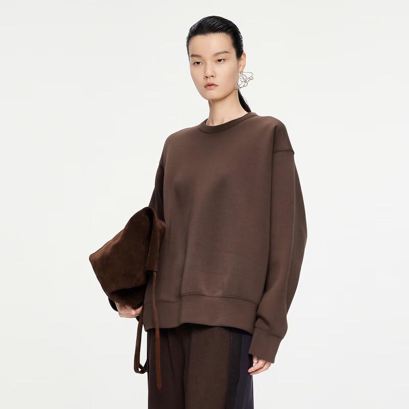 JNBY 2024 Winter Loose Round Neck Sweatshirt