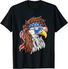 Patriotic Bald Eagle Mullet USA American Flag 4th of July T-Shirt