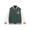 Li Ning CF Print Logo Color Block Single-Breasted Jacket Unisex Jacket Green AJDS349-1