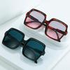 Fashion Unisex Large Square Frame Sunglasses Men Women Fashion Travel Goggle Eyewear Classic Gradient Color Oversized Sun Glasses Shades