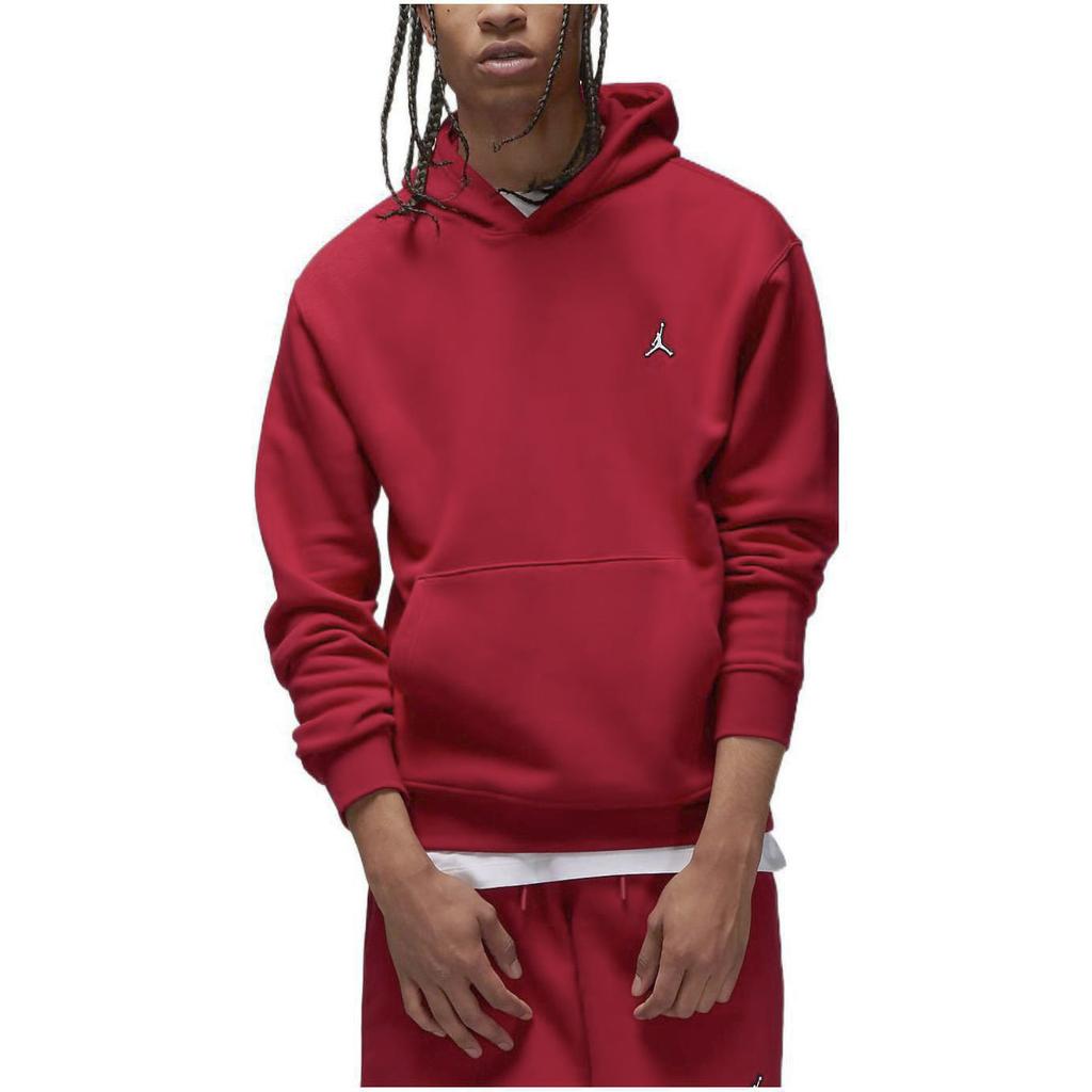 Jordan Solid Color Logo Print Hoodie Men Tops Red DQ7467-687