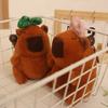 Cute Kapibara Doll Hemp Knot Capybara Plush Toy Doll Keychain Schoolbag Pendant Grab Machine Doll