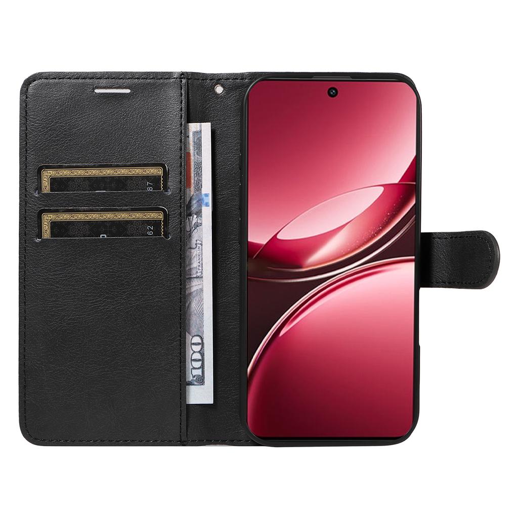 For Vivo V50 Lite 5G Leather Wallet Case with Strap Solid Color Phone Stand Cover