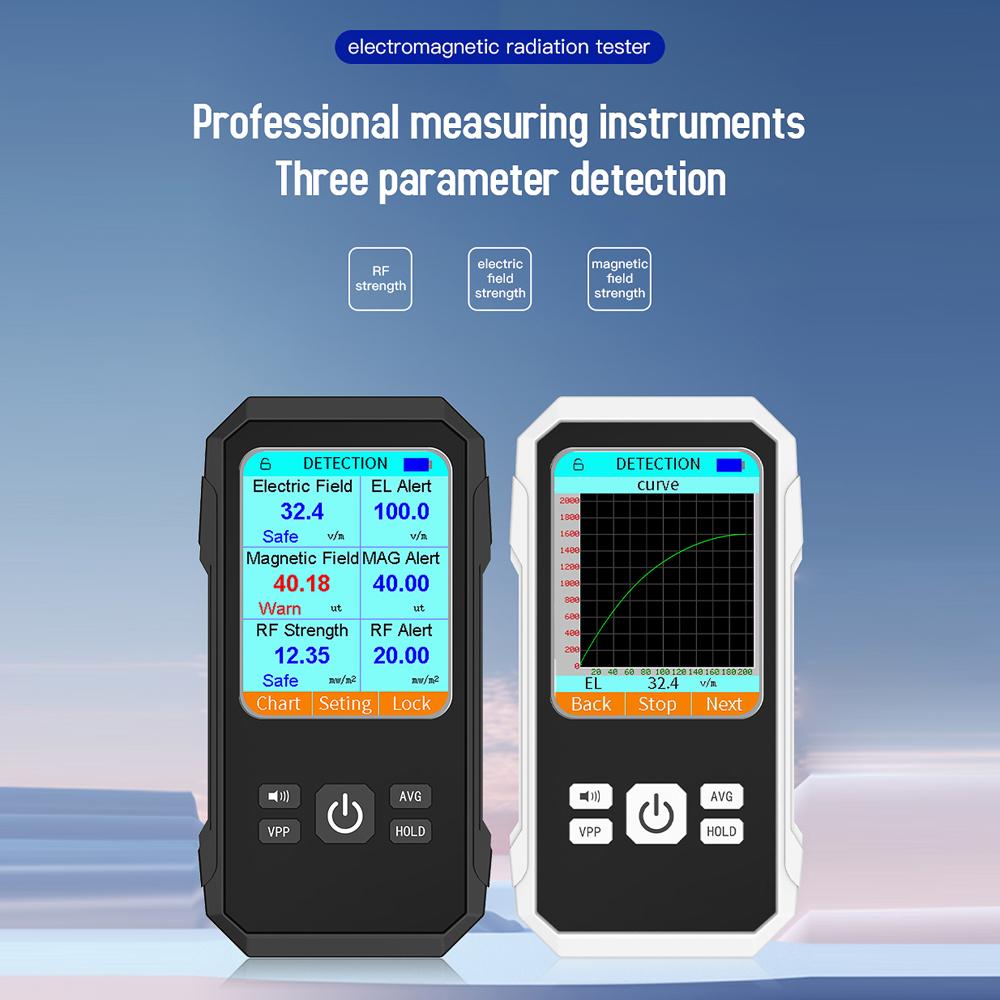 3in1 Multifunctional Electric Field Magnetic Field RF Radiation Detector Handheld Electromagnetic