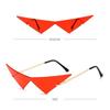 Fashion UV400 Ocean Lens Rimless Oversized Eyewear Women Triangle Sunglasses Sun Glasses Sunglasses