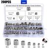 Assorted Thread Inserts 304 Stainless Steel Inserts Enhanced Lifespan Even Load Distribution High-quality Stainless Steel