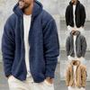 Fashionable Men's Double-Sided Fleece-Lined Warm Jacket for Autumn/Winter Loose-Fit Hooded Casual Outerwear