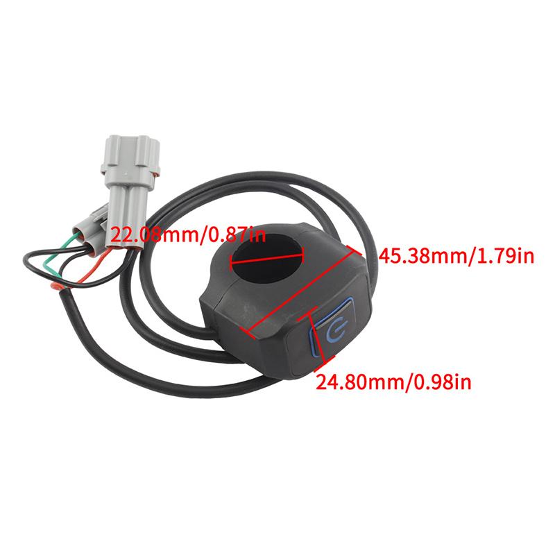 Motorcycle Headlight Switch Modified Control Led Light 22Mm For Surron Light Bee X / S For Talaria Sting Electric Bike Parts