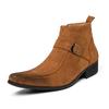 Retro Autumn Winter Chelsea Boots Men Winter Casual Oxfords Shoes Male High Top Sneakers Western Ankle Boots High Heels Footwear