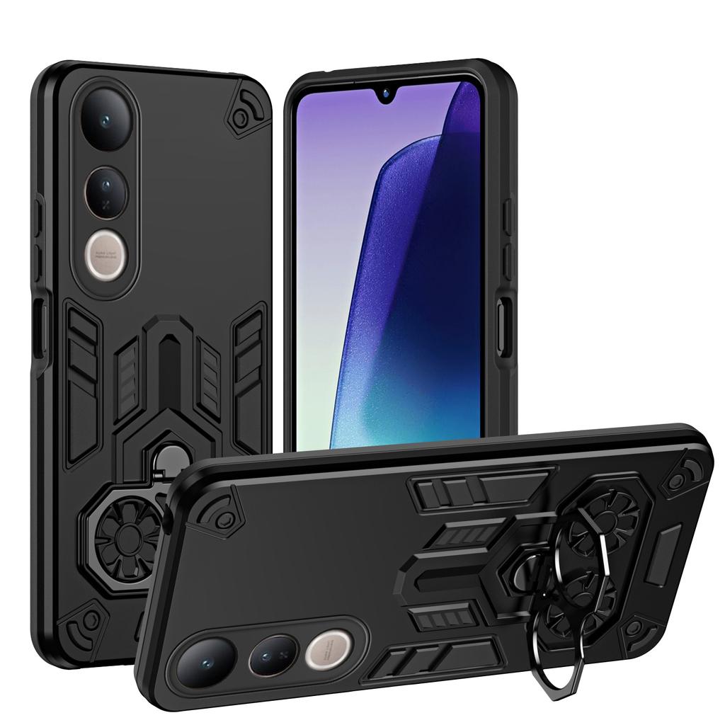 Case for Vivo V50 Lite 5G V50e Protective Cover Military Grade Shockproof Armor Metal Ring Kickstand Fundas Coque