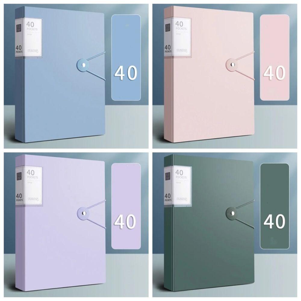 40 Pages Document Bag Waterproof Test Paper Storage Organizer New A4 File Folder
