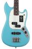 Player II Bass PJ Electric Rosewood Aquatone with Soft Case Mustang® Short-Scale Bass, Fingerboard, Blue,