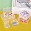 4-28Pcs Plastic Storage Box Transparent Jewelry Storage Box Container Portable Earring Ring Earplugs Packaging Storage Case