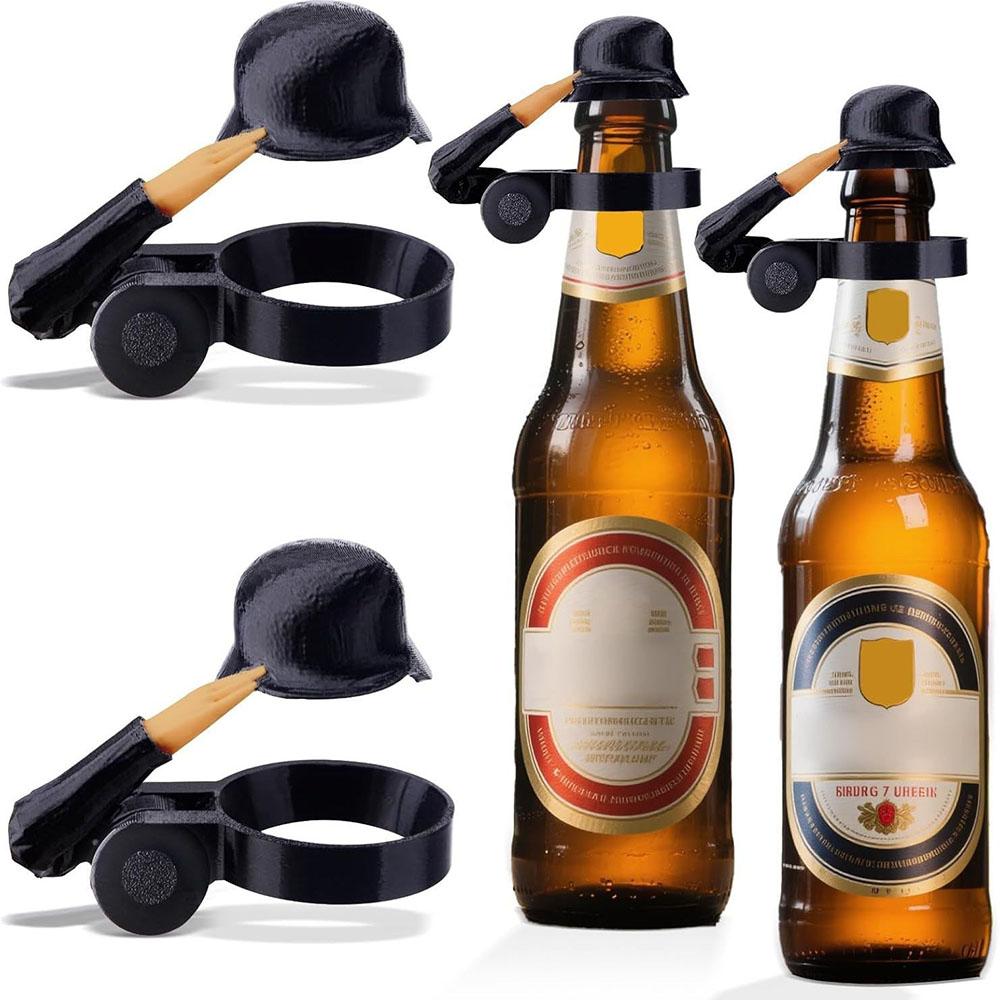 2Pcs Reusable Soldier Salute Beer Helmet For Veterans, Father'S Day