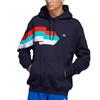 Adidas Originals Trefoil Ripple Print Hoodie Men Hoodies Blue FM1518