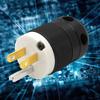Industrial 125V US Power Plug Connector Water Resistant Designs Suitable for Larger Cords & Electrical Home Workshop Use