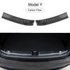 Car Door Edge Protector 2Pcs Car Accessories Auto Rear Bumper Foot Plate Rear Trunk Sill Guard Cover For Tesla Model 3/Model Y